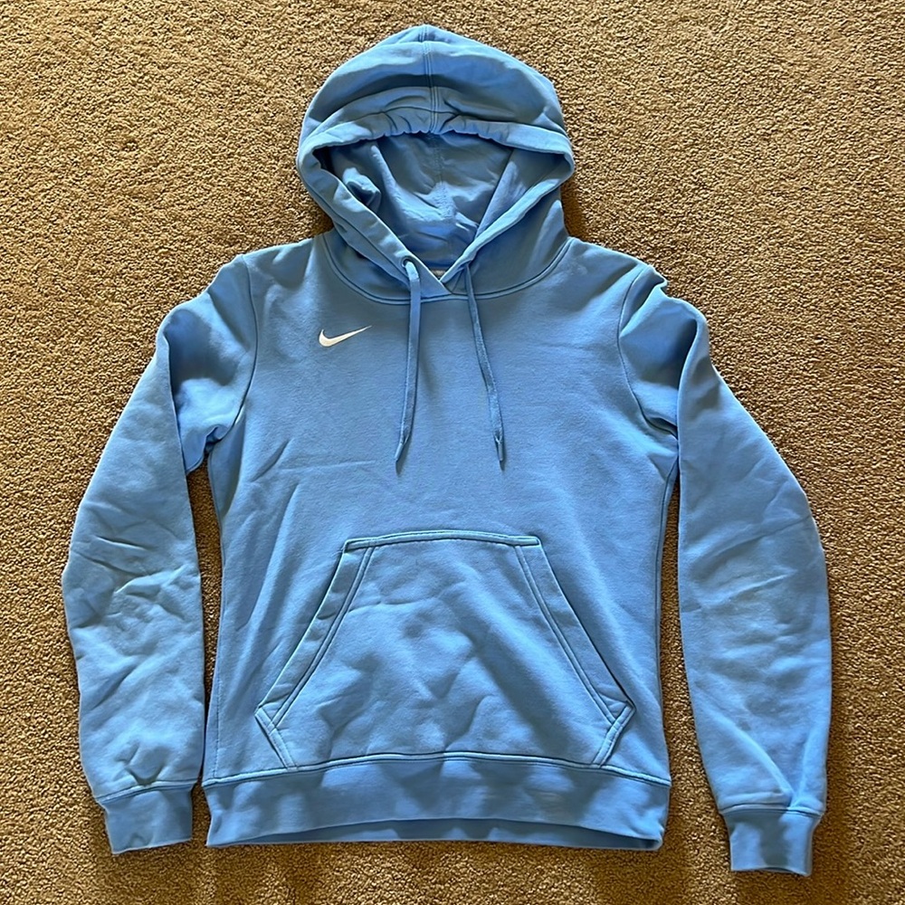Nike Men's Light Blue Pullover Hoodie